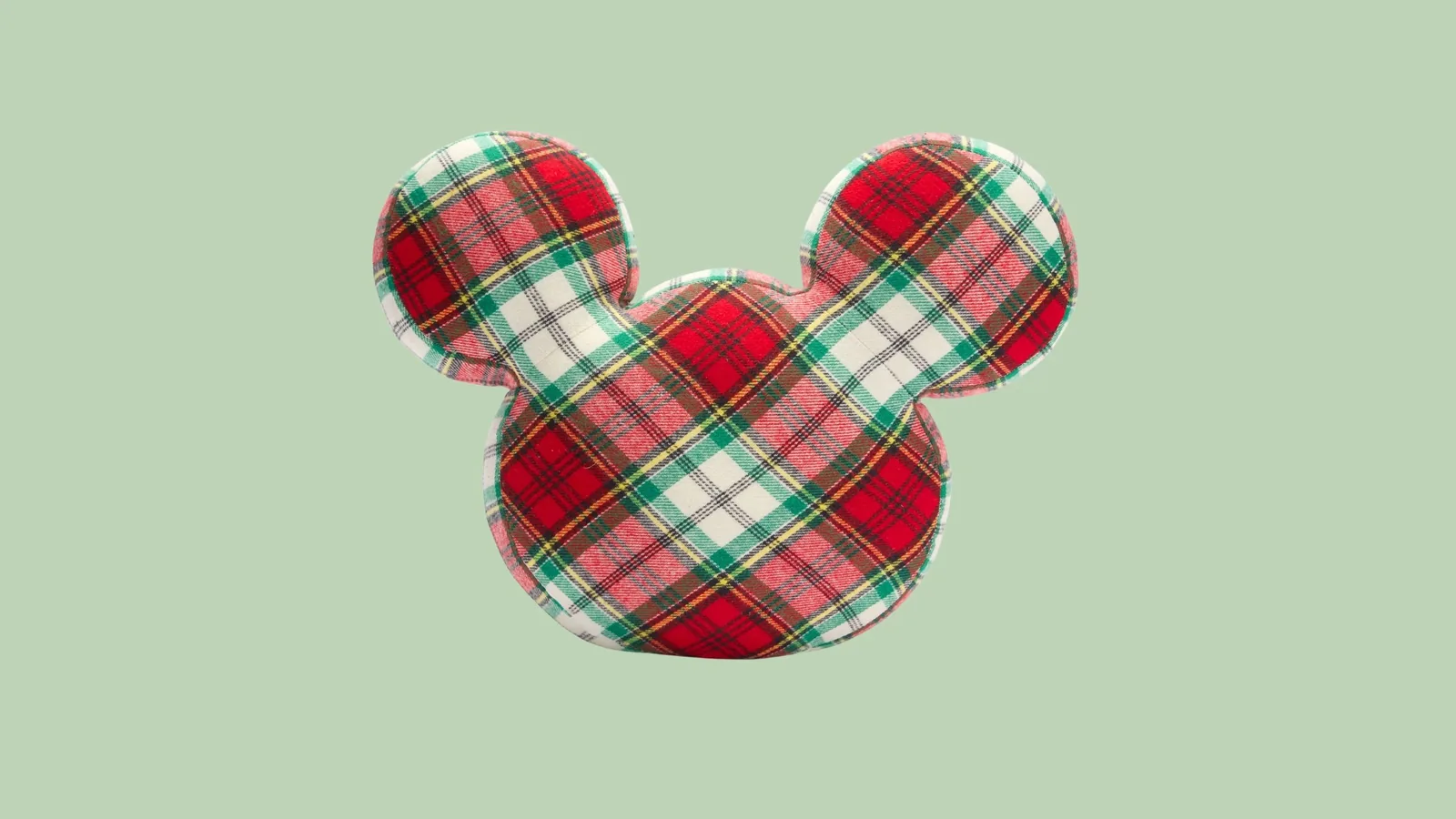 Tartan holiday cushion pillow