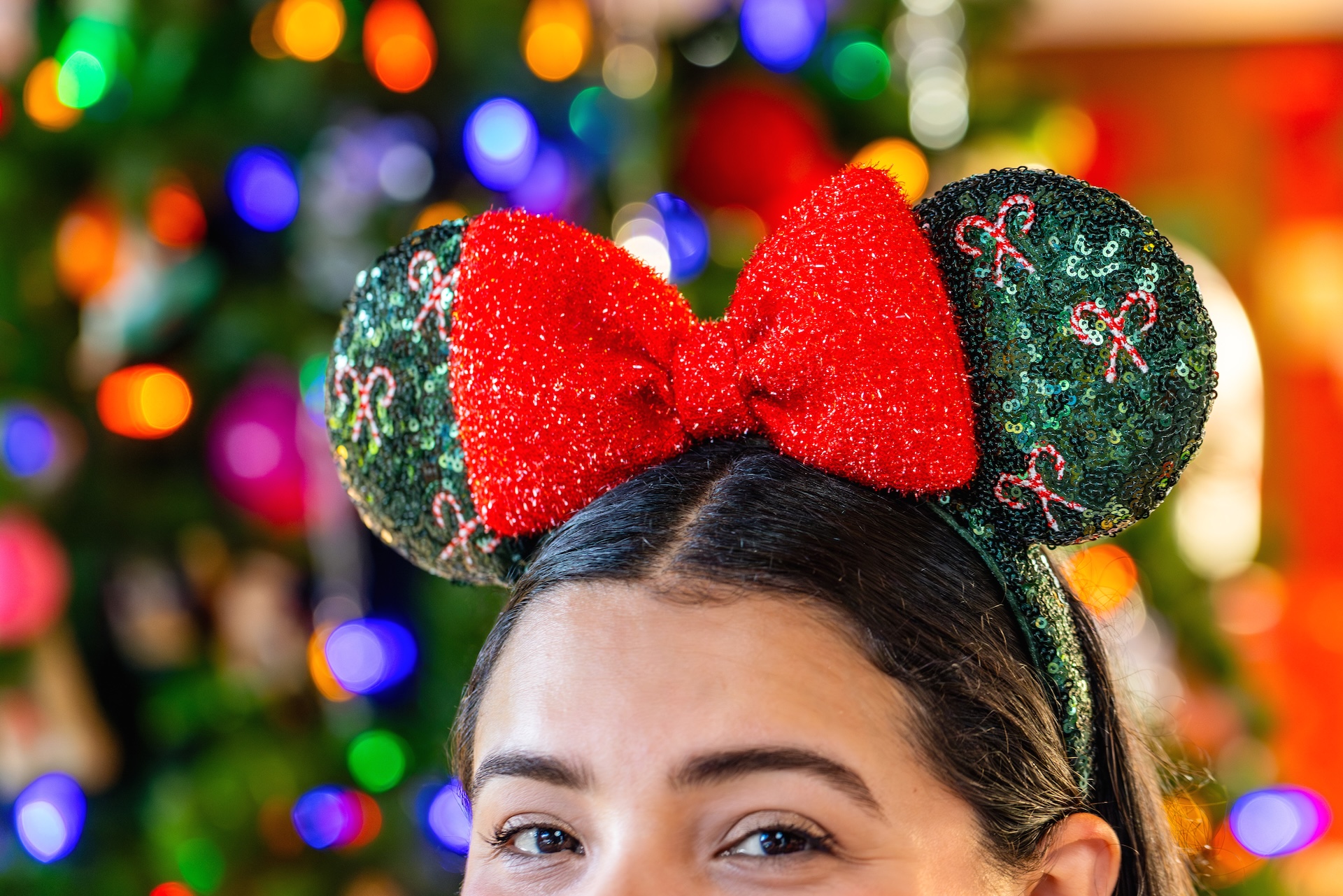 Candy Cane Ear Headband and holiday accessories