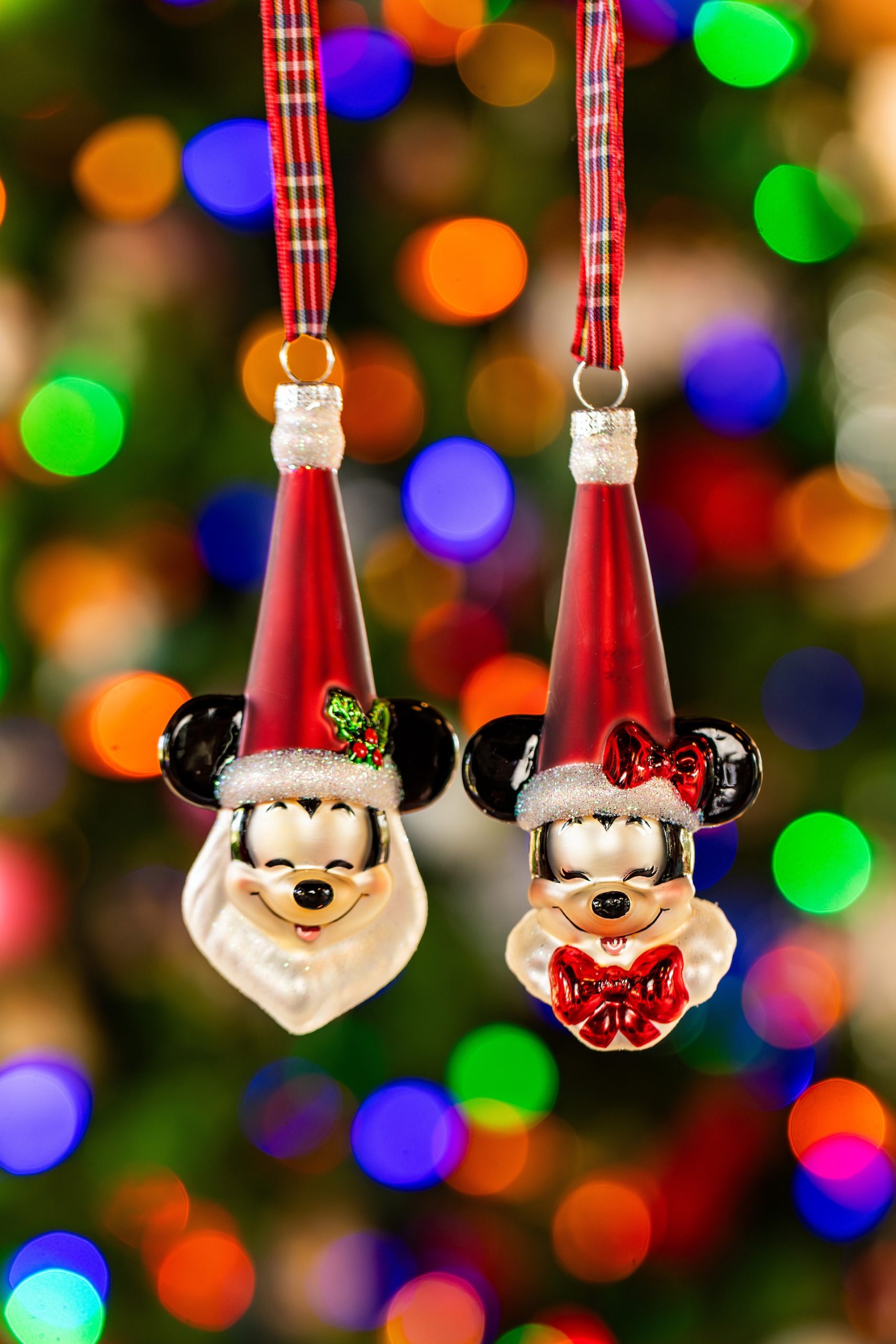 Christmas ornament collection featuring classic Disney characters