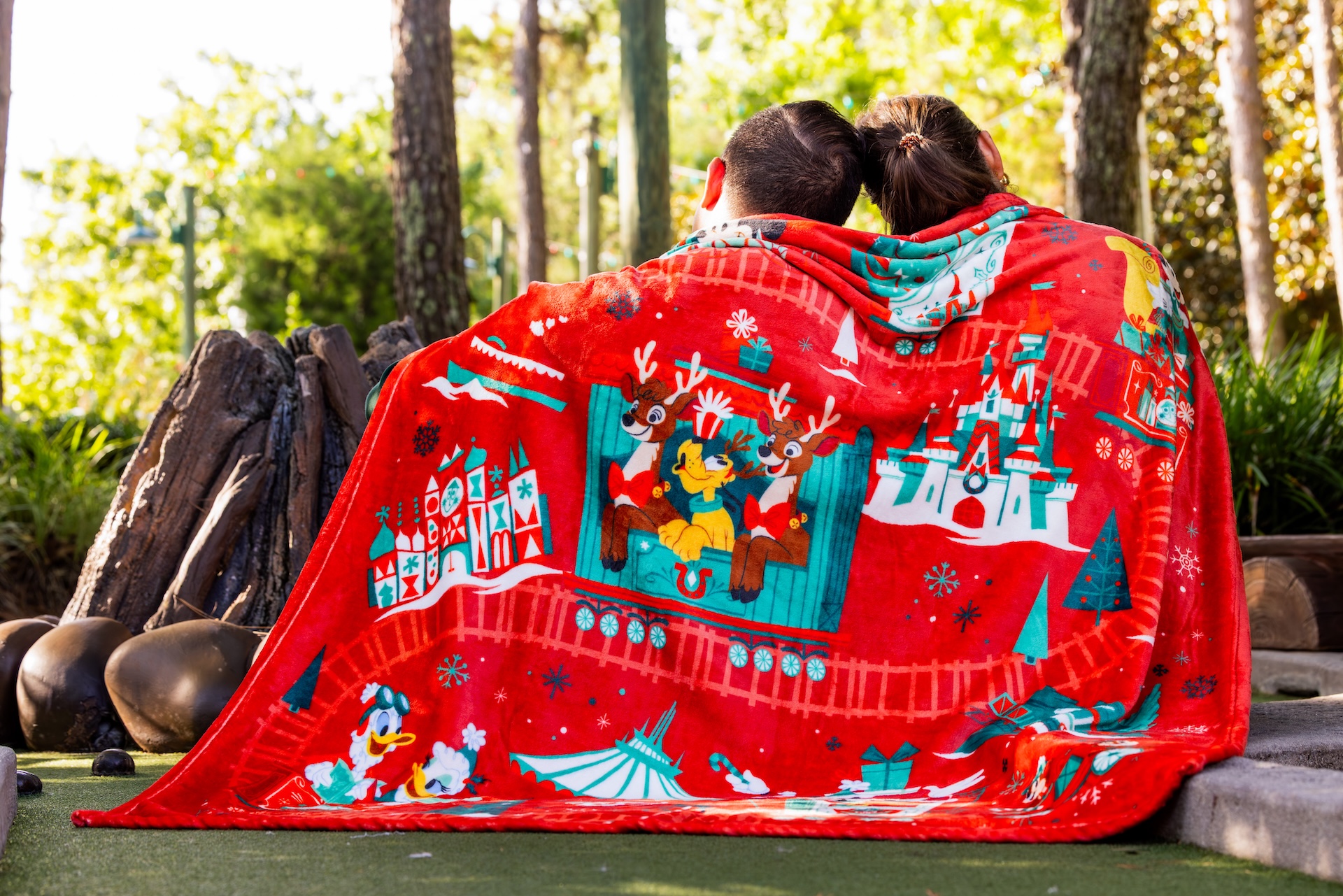 Mickey Mouse and Family Christmas throw blanket