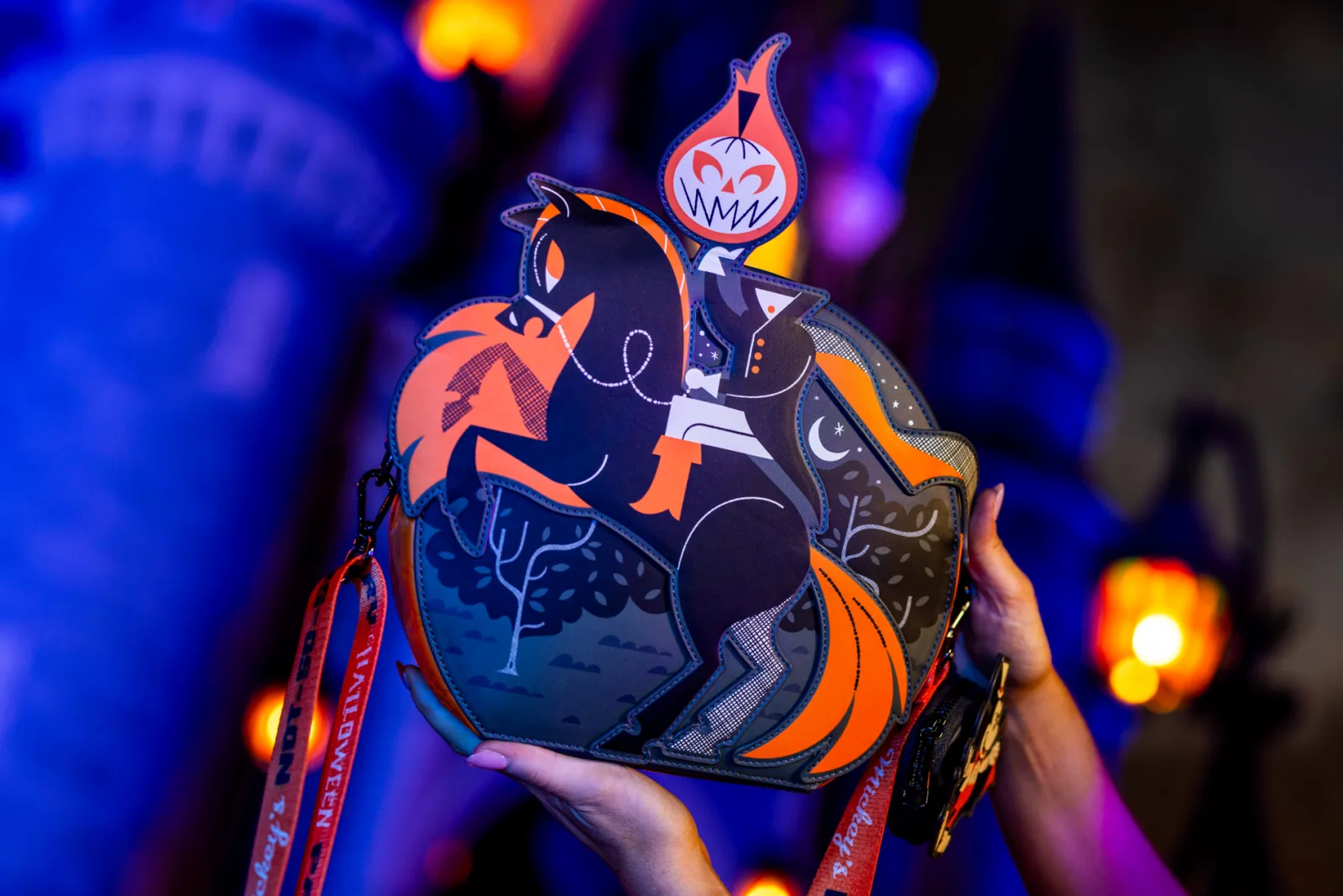 Loungefly backpack featuring the Headless Horseman with Mickey Vampire coin purse