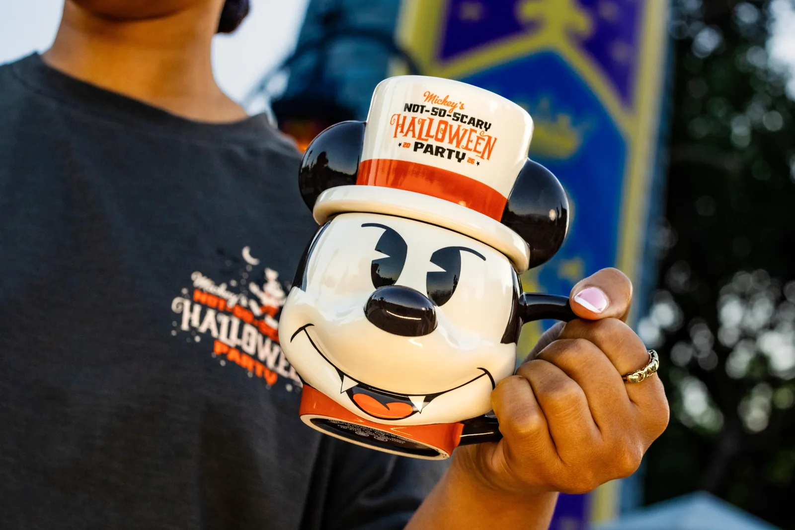 Mickey Mouse Vampire mug with lid and other exclusive merchandise