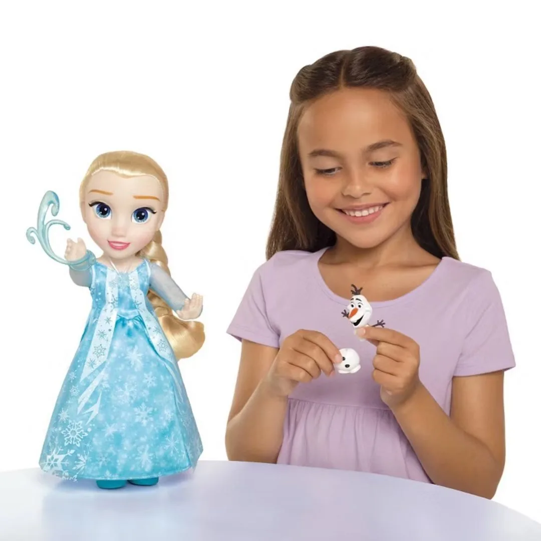 Singing Ice Powers Elsa Doll with Olaf building feature