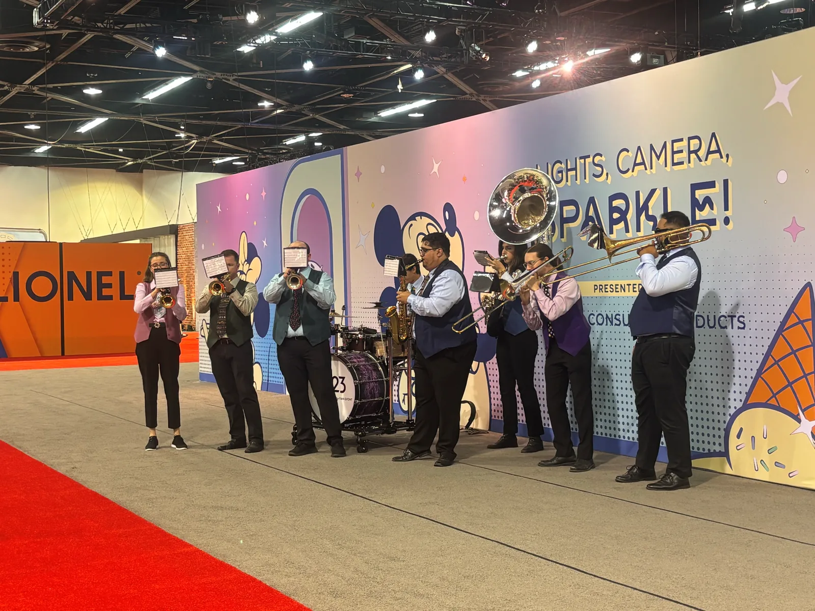 Live band performing classic Disney tunes