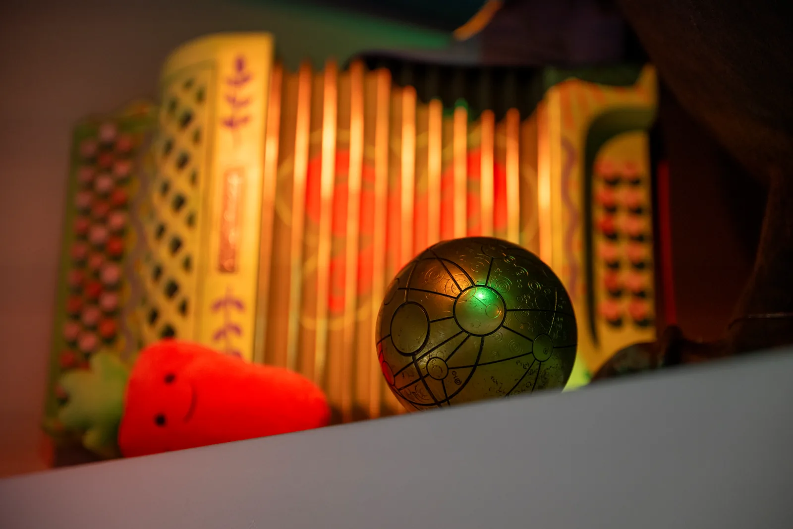 Lost and Found display featuring items like the Map Sphere from Treasure Planet