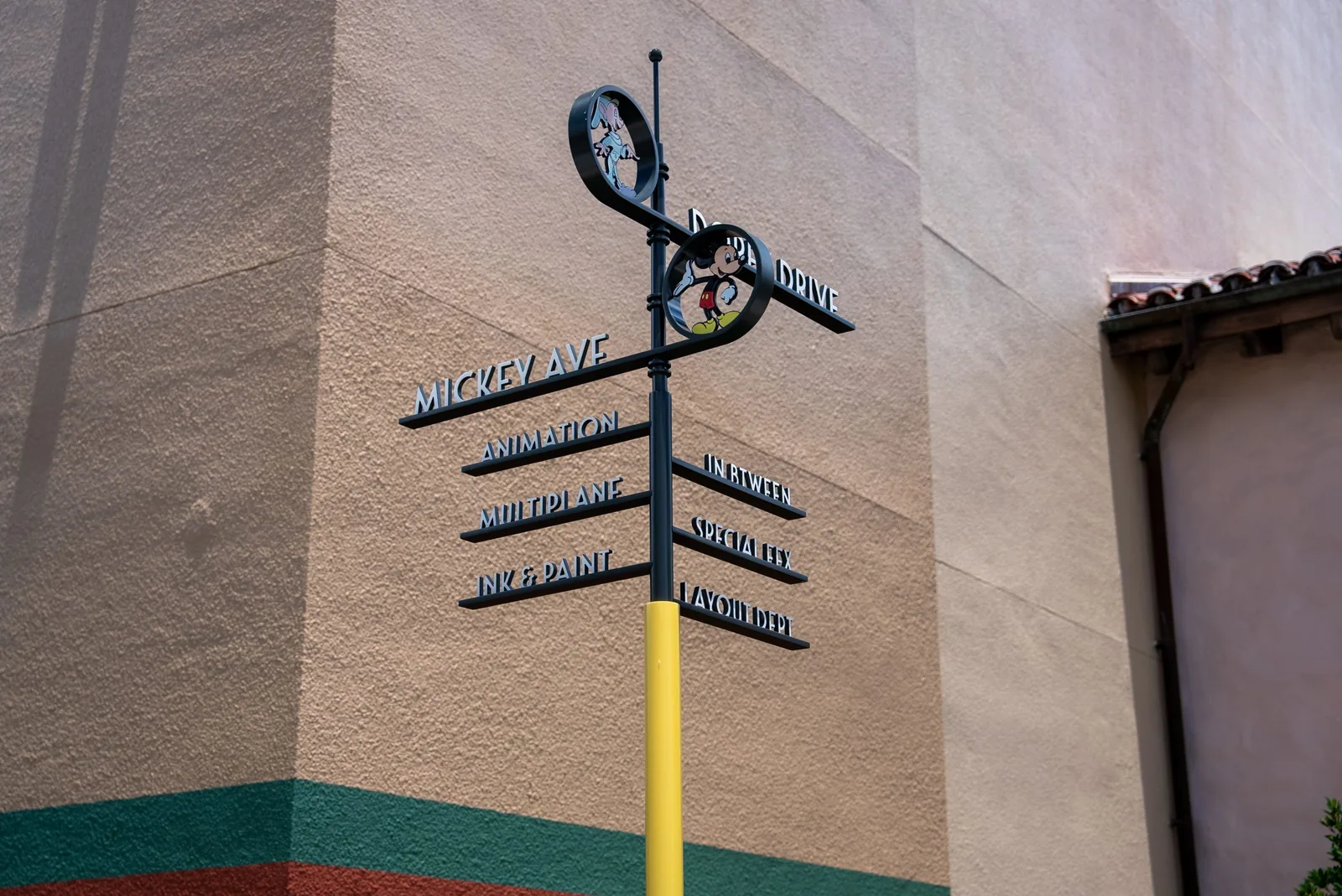 Details throughout the reimagined Animation Courtyard