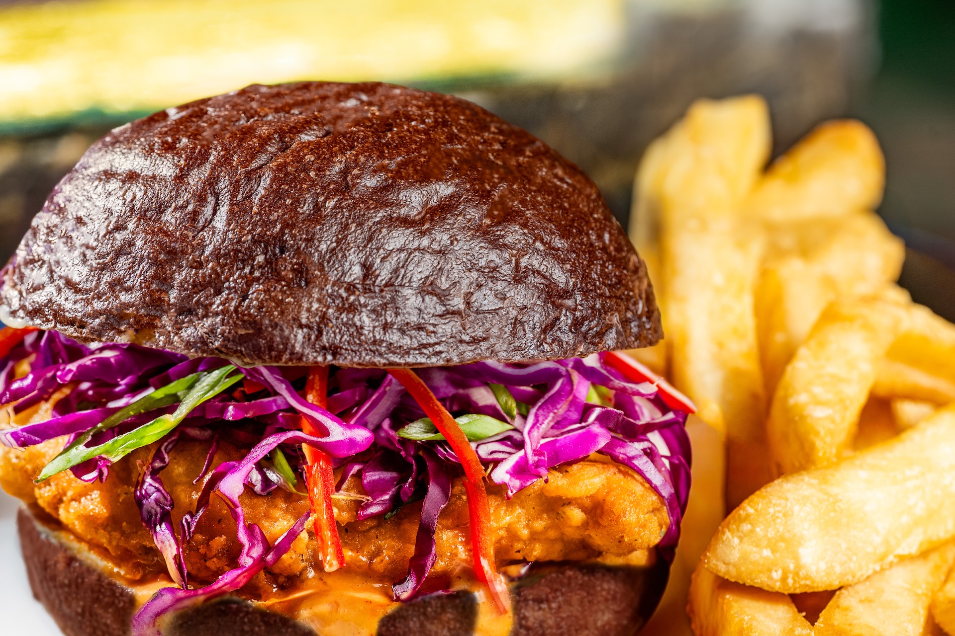 Devilish Crispy Chicken Sandwich from The Plaza Restaurant