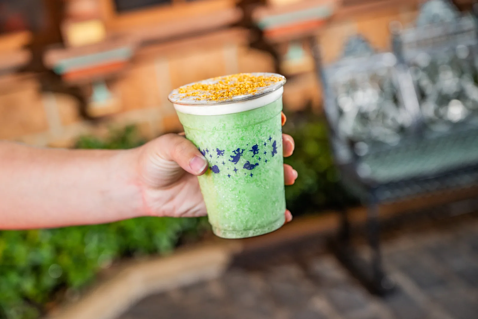 Key Lime Dream frozen slushy with Minute Maid Limeade, key lime, and graham cracker crumbs