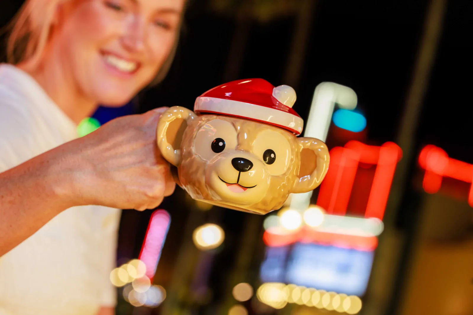 Duffy as Santa mug for hot cocoa