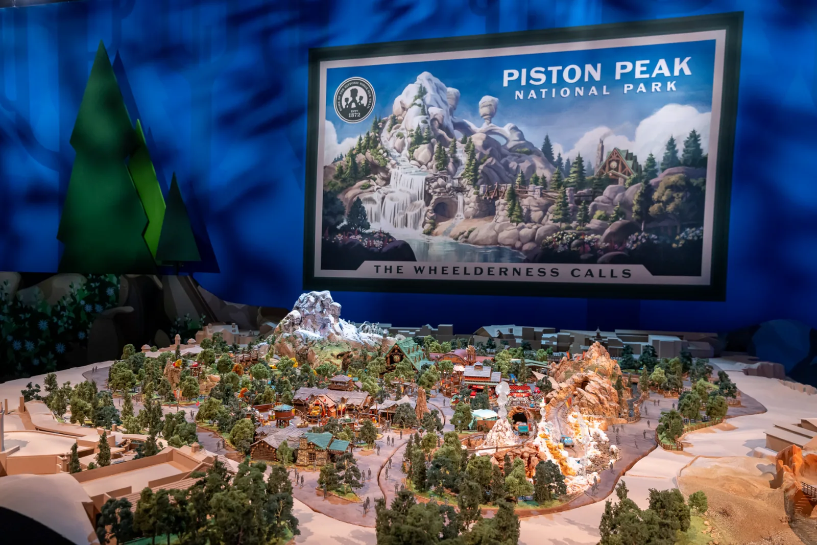 Piston Peak National Park area model display