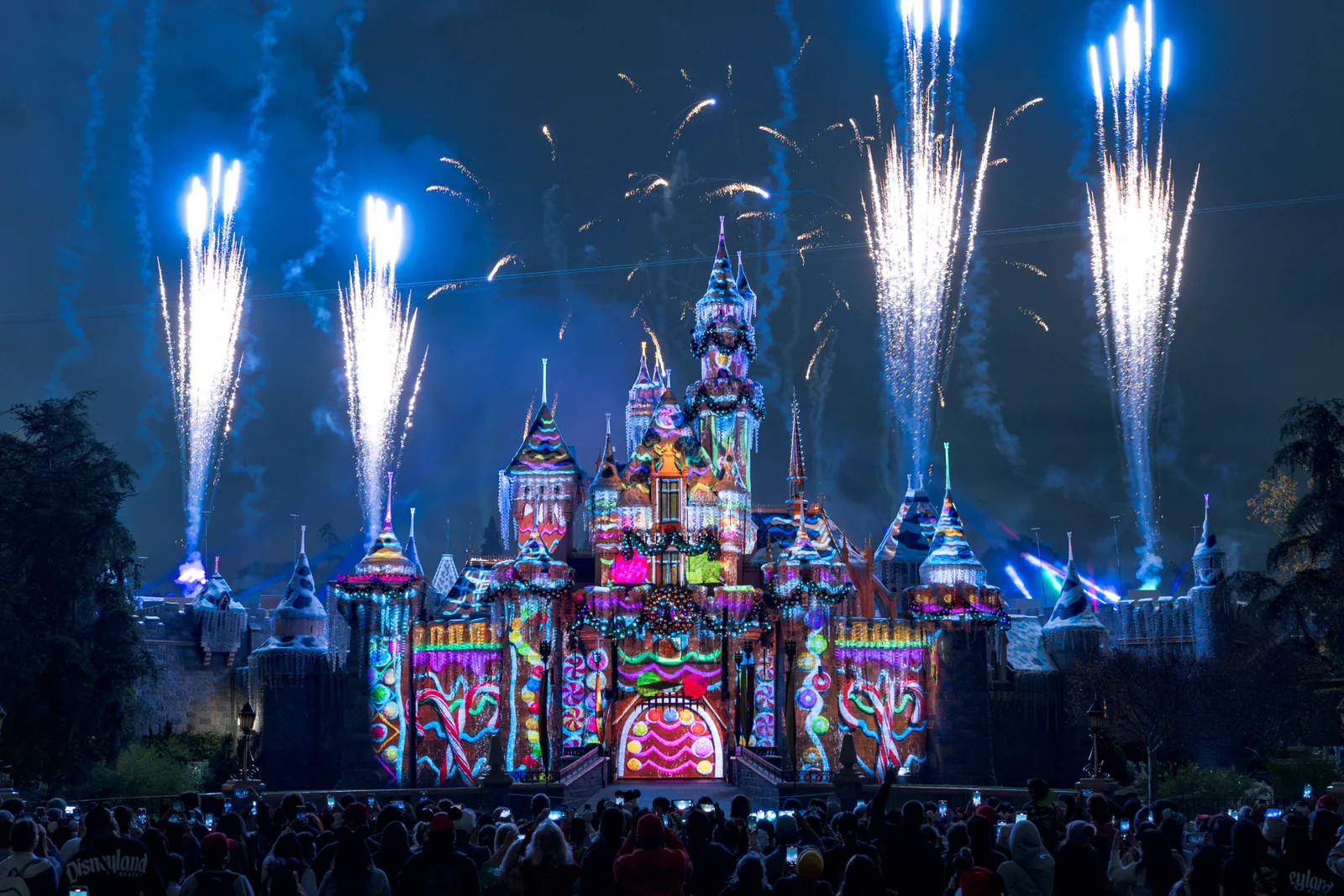 Believe...In Holiday Magic fireworks with artificial snowfall