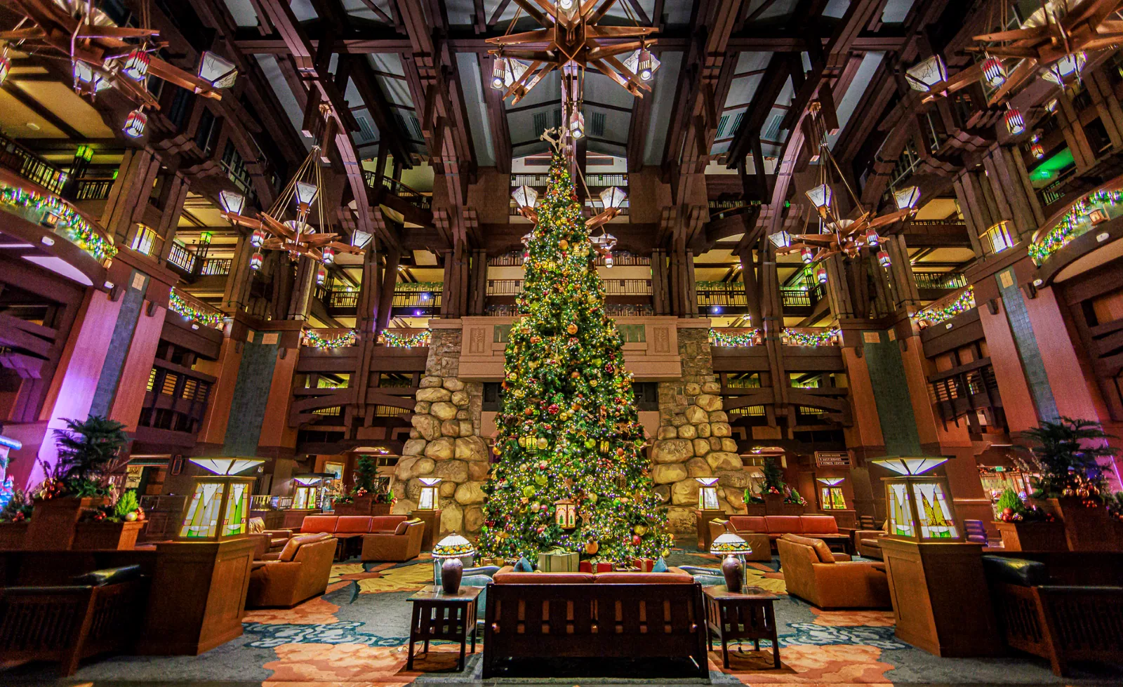 Grand Californian Hotel 7-foot-tall gingerbread display