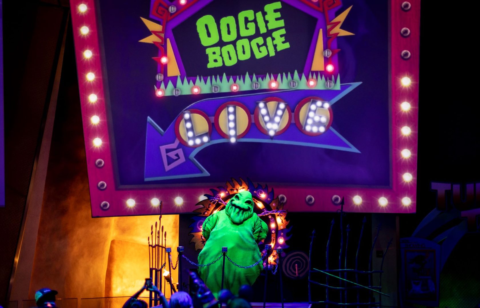 Oogie Boogie Bash villains and entertainment experience