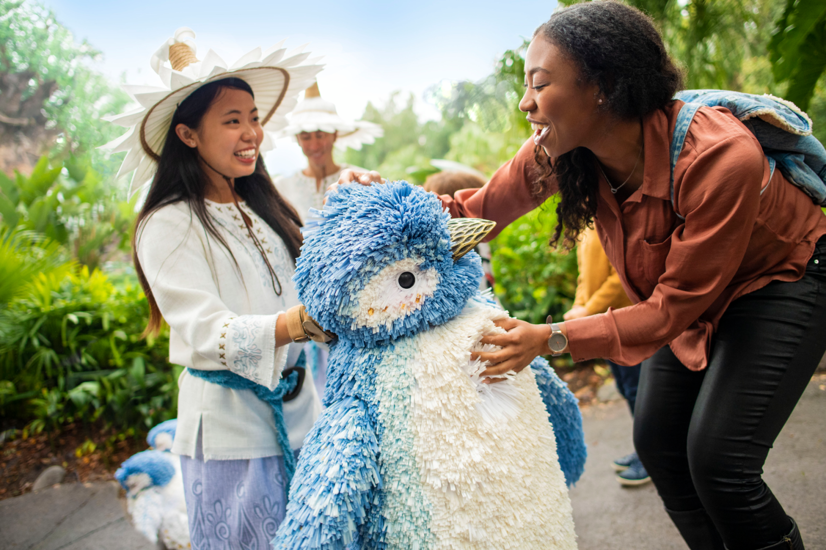 Merry Menagerie with artisan-sculpted arctic animal puppets