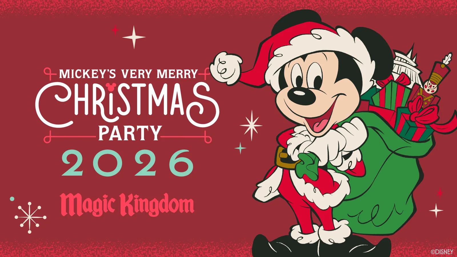 Mickey's Very Merry Christmas Party festive details