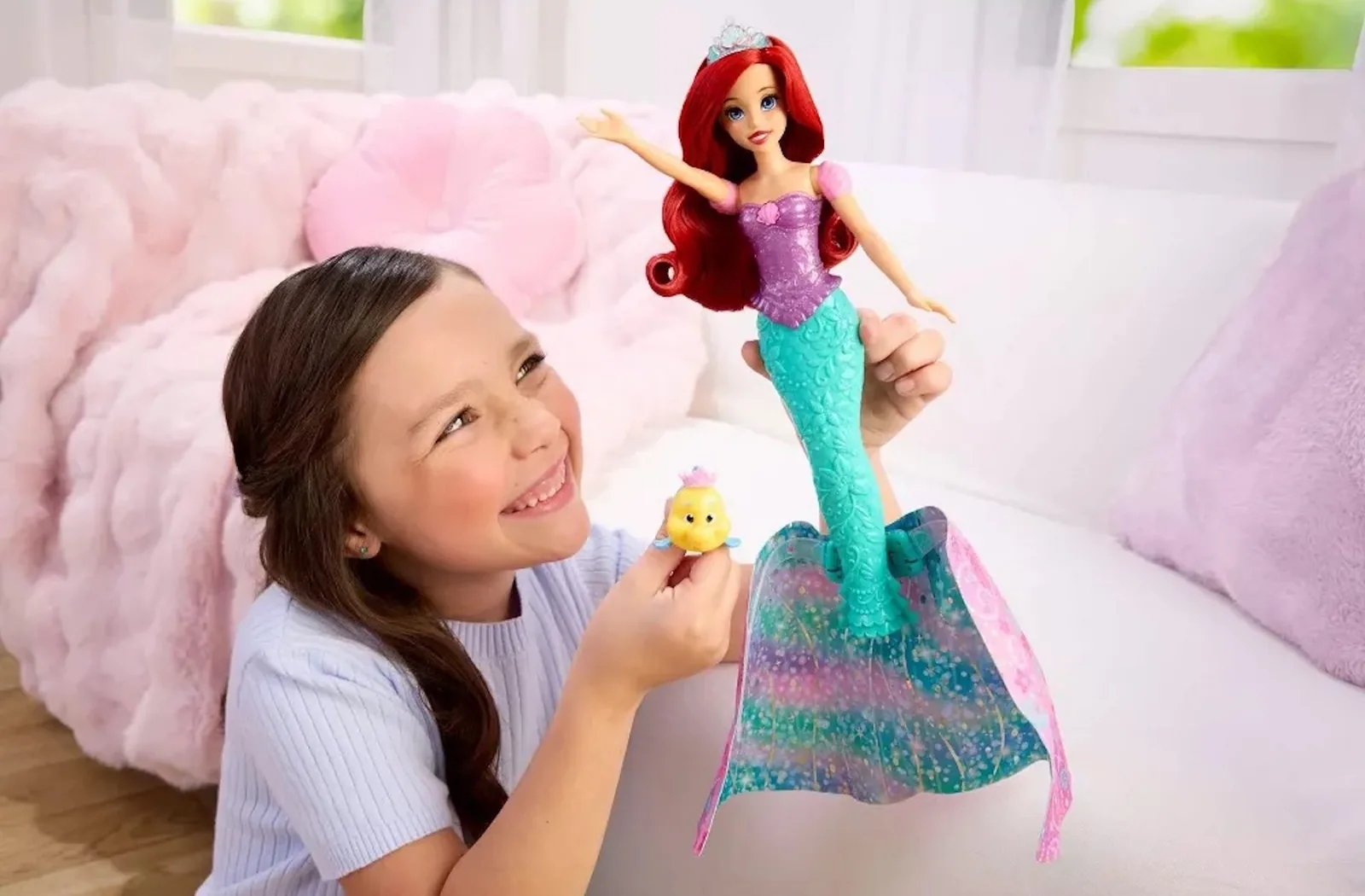 Mattel Disney Princess dolls from The Little Mermaid and Sleeping Beauty