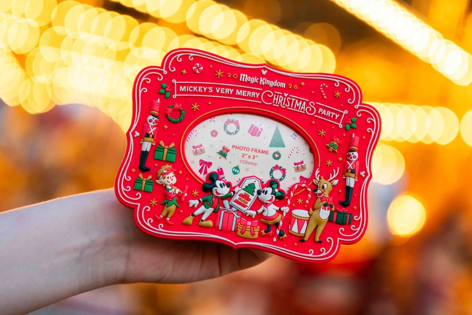 Mickey's Very Merry Christmas Party themed picture frame