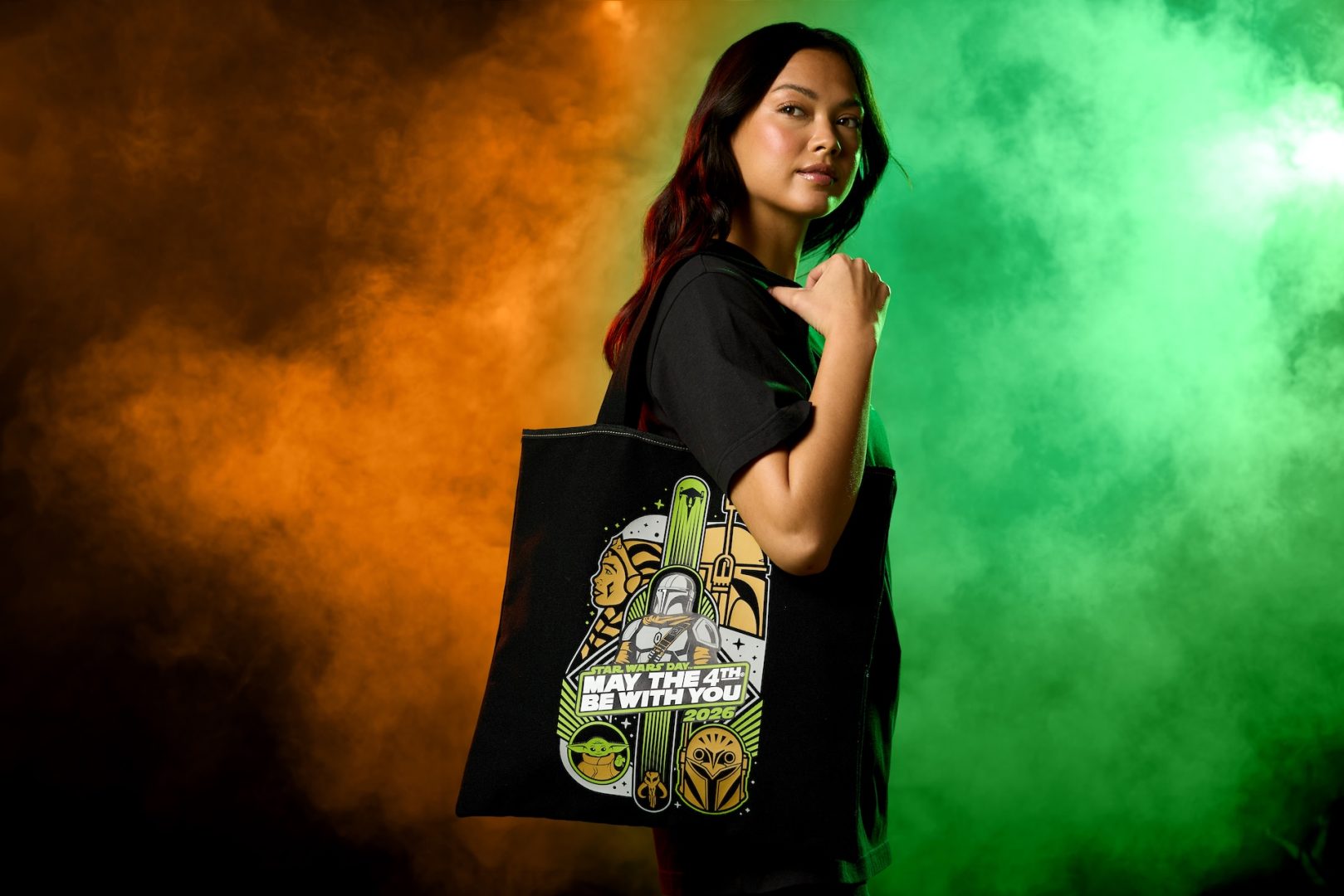 May the 4th Be With You 2026 tote bag with interior pockets and key ring