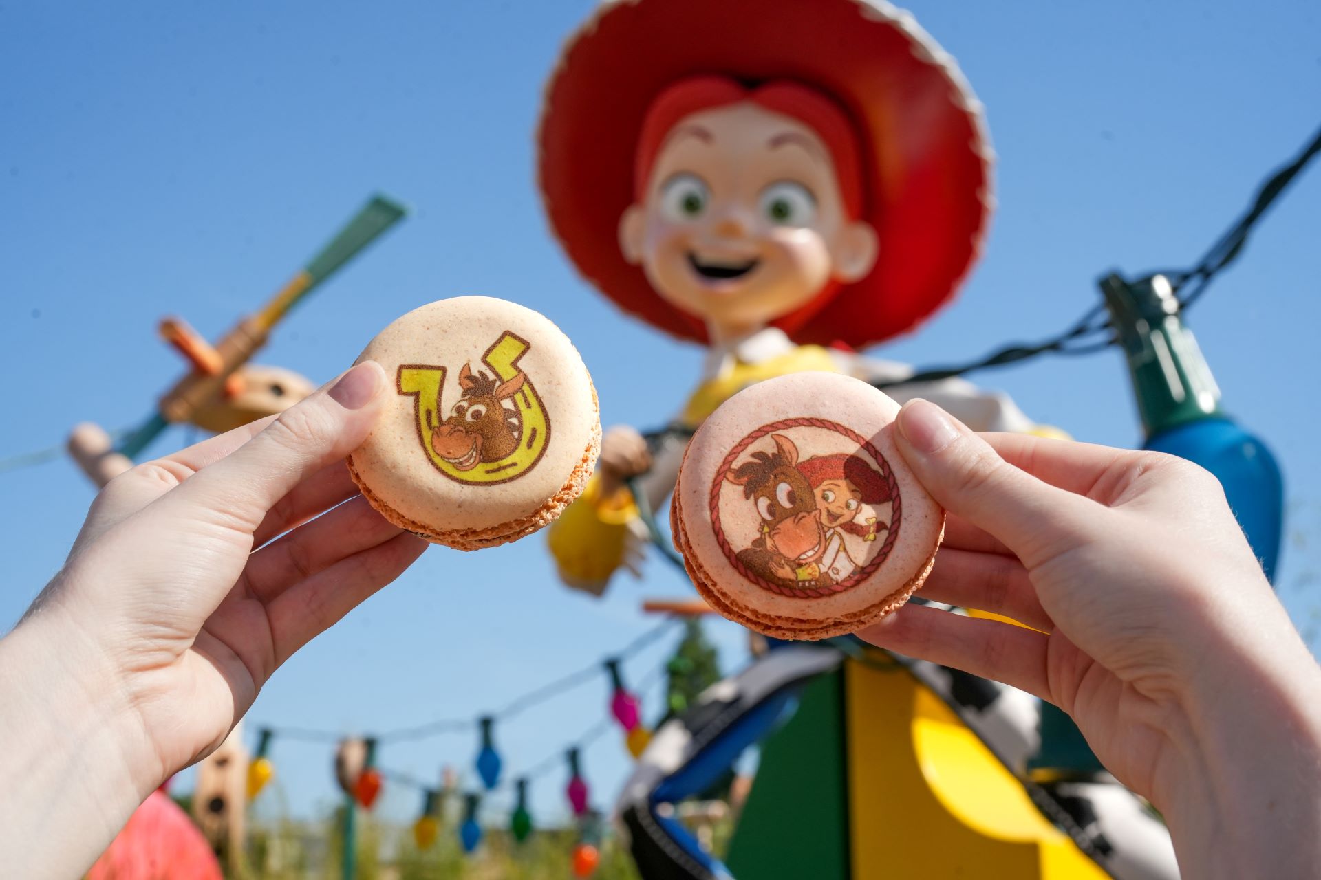 Toy Story macarons at Worlds of Pixar Kiosk