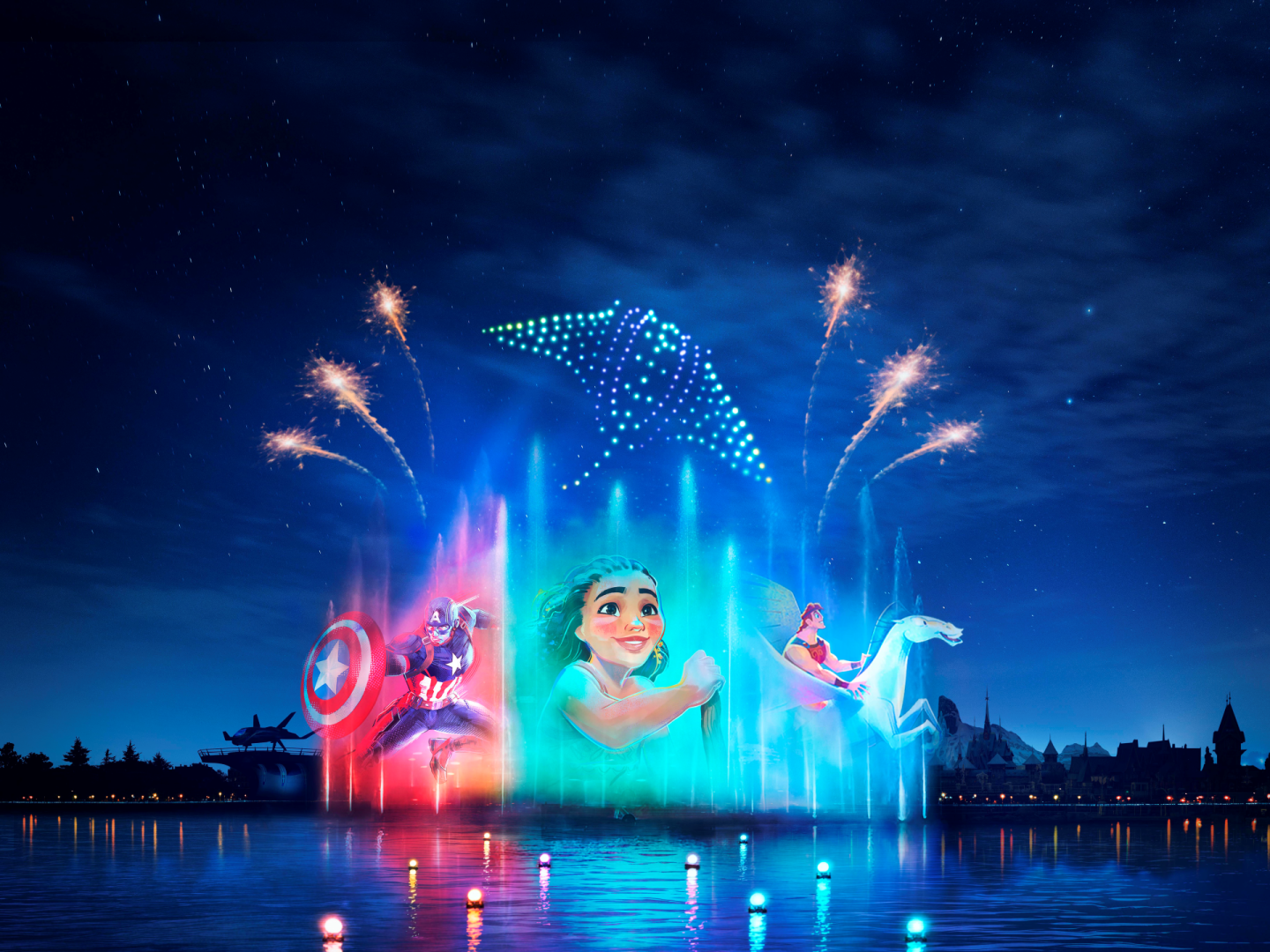 Moana featured in Wondrous Journeys nighttime spectacular at Disneyland
