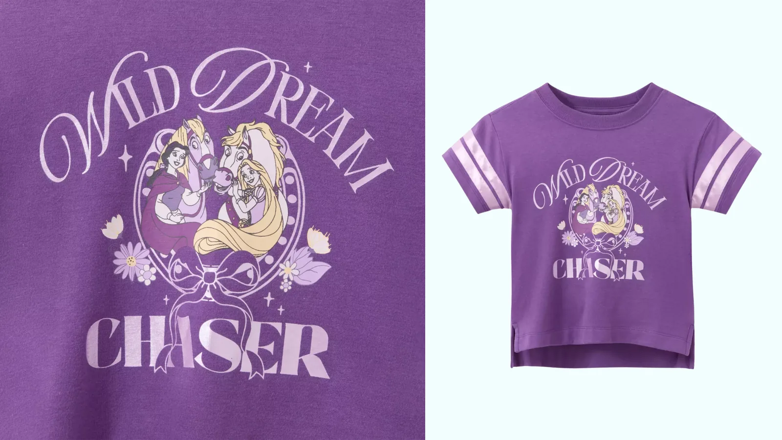 Disney Princess Football Jersey featuring Belle, Rapunzel, and sidekicks