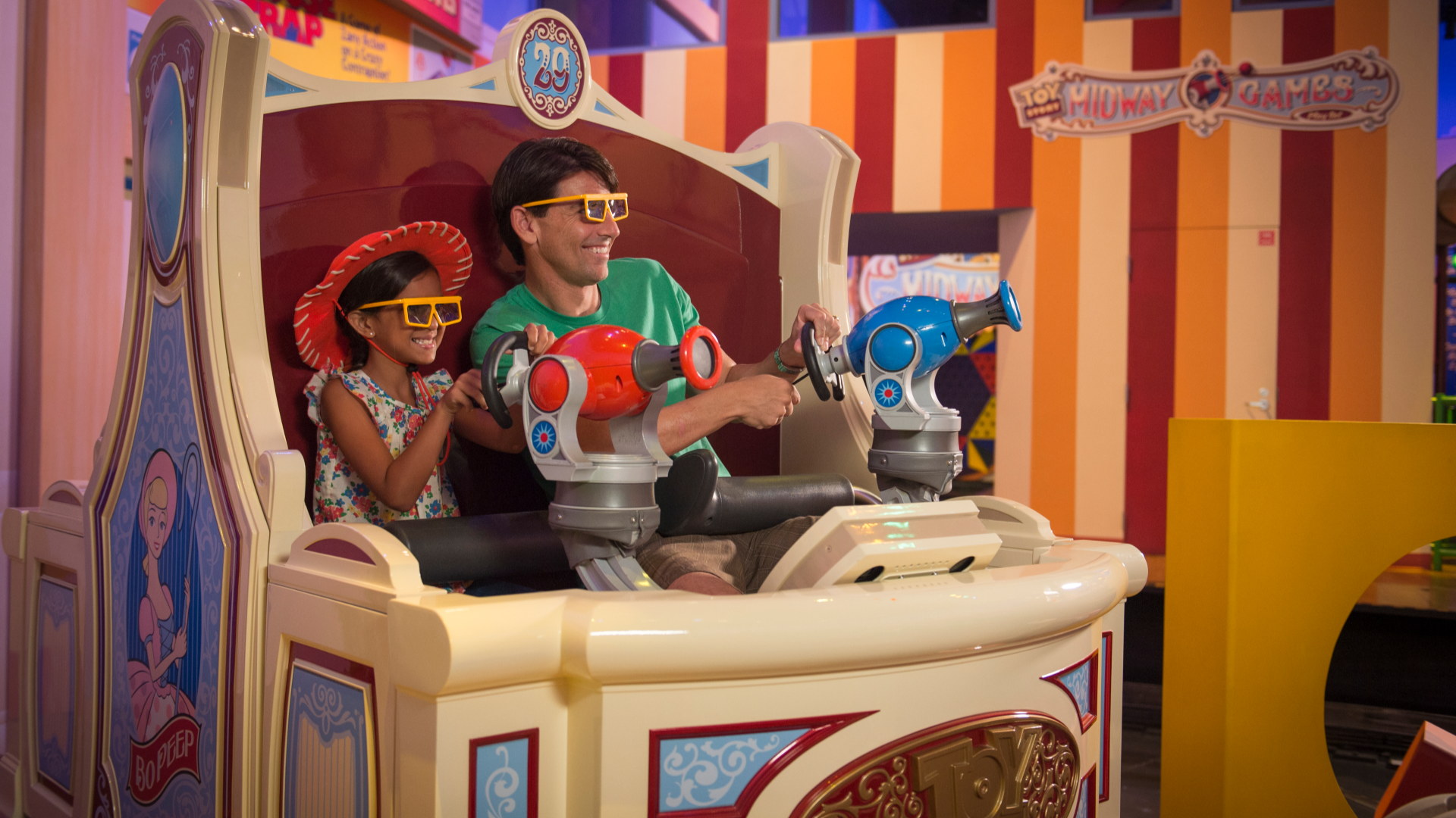 Toy Story Mania ride vehicle at Disney's Hollywood Studios