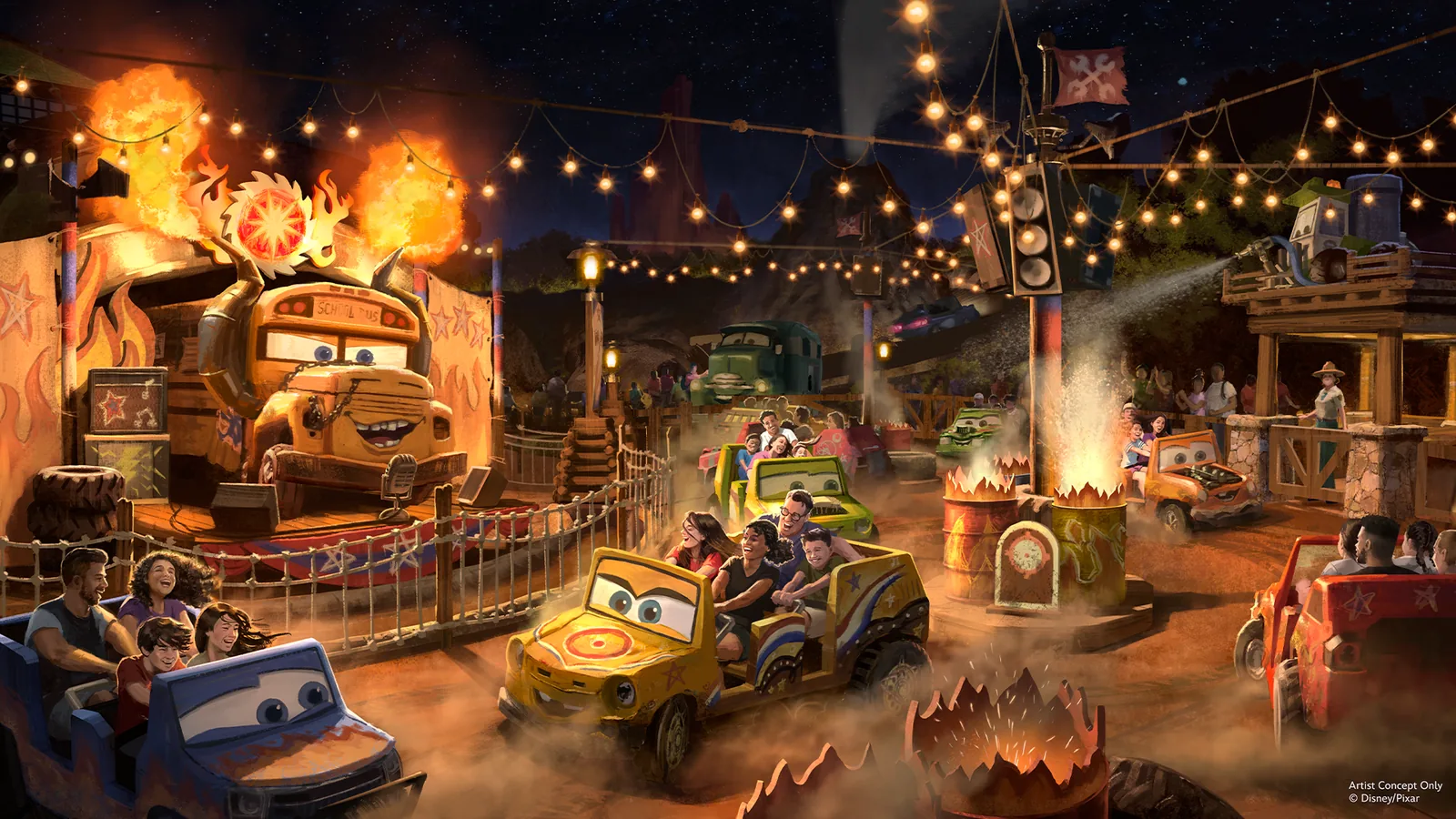 Disney's revealing two new Cars attractions coming to Magic Kingdom's Frontierland