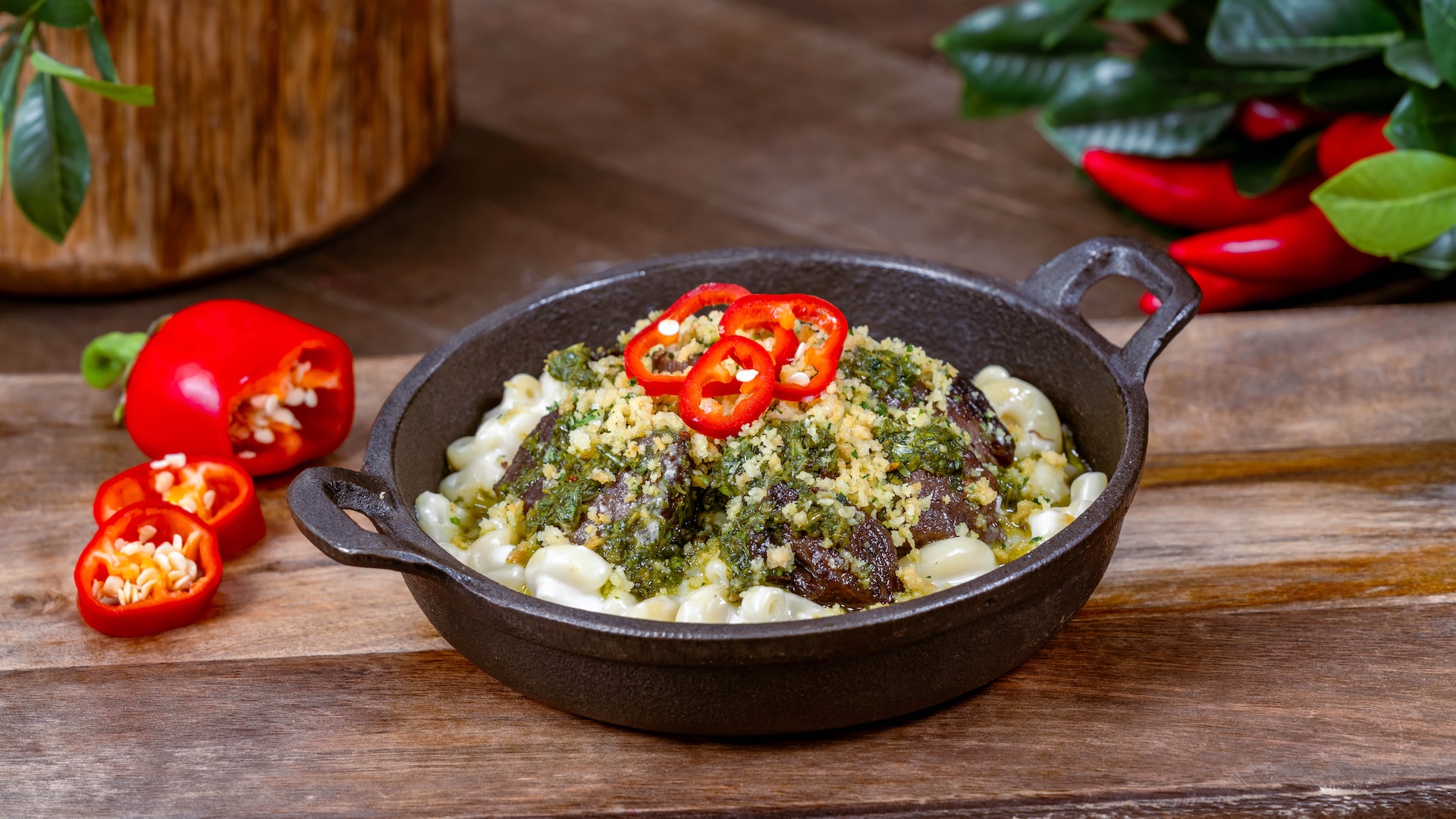 Sirloin Gruyere Mac and Cheese